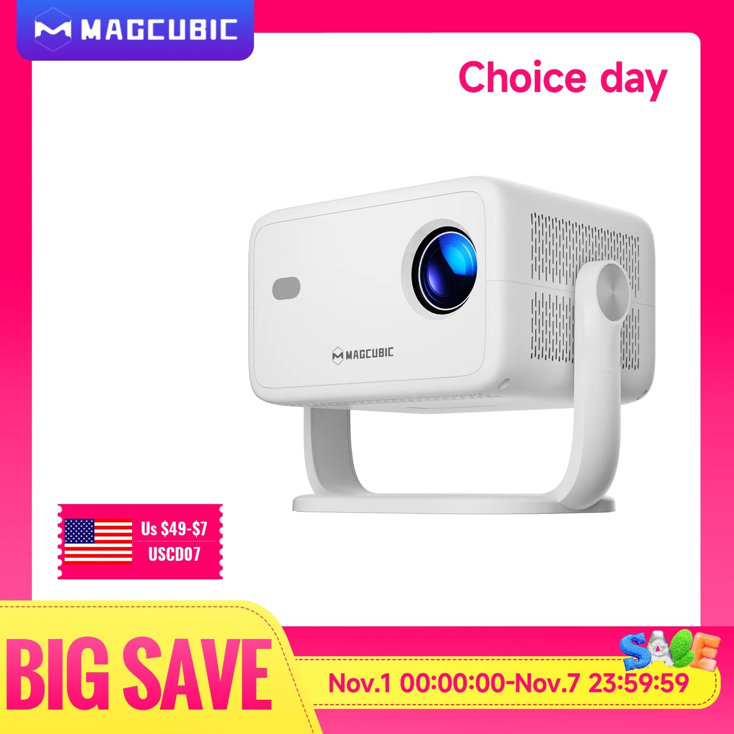 Magcubic 650ANSI L018 4K Projector Native 1080P Home Cinema