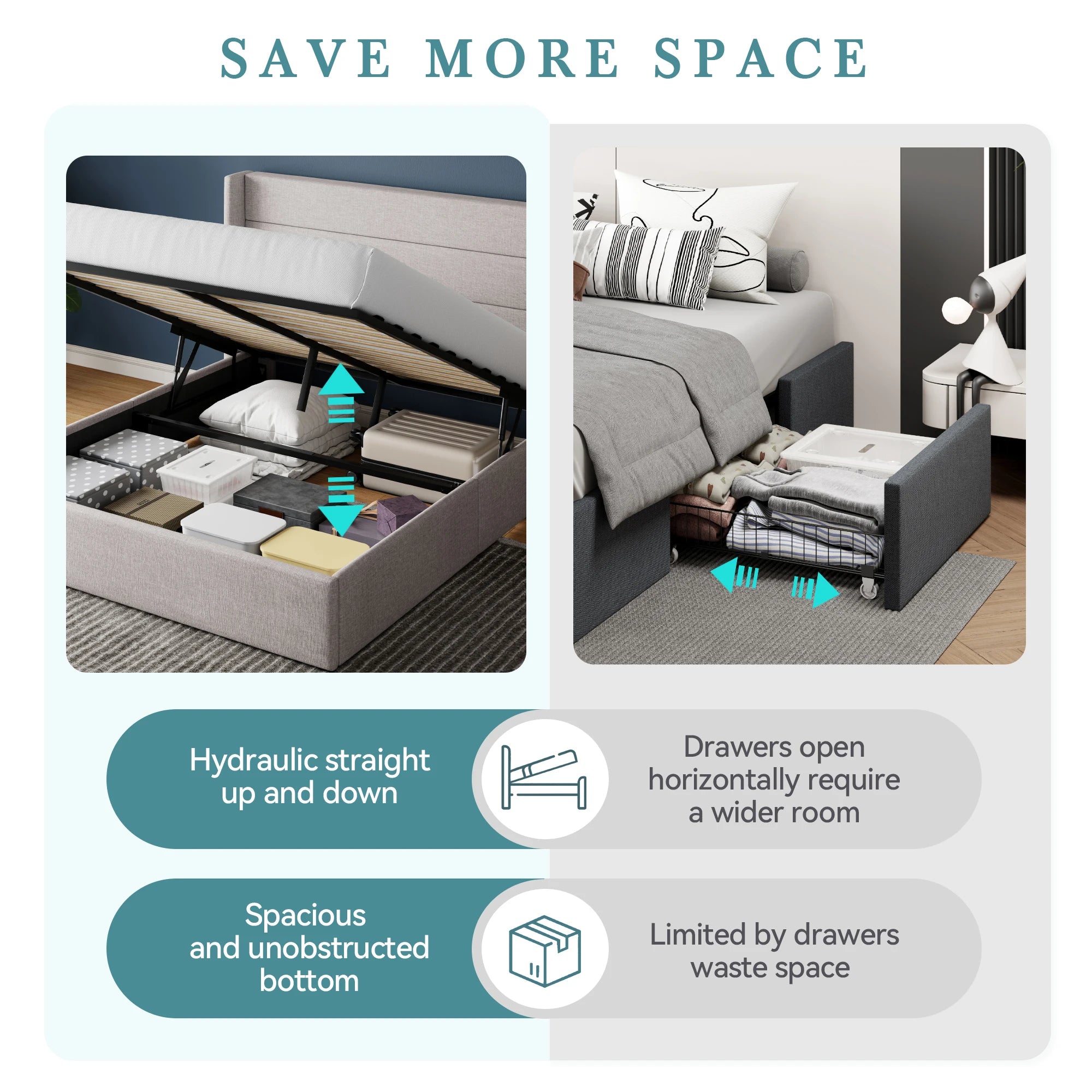 Lift Up Storage Bed
