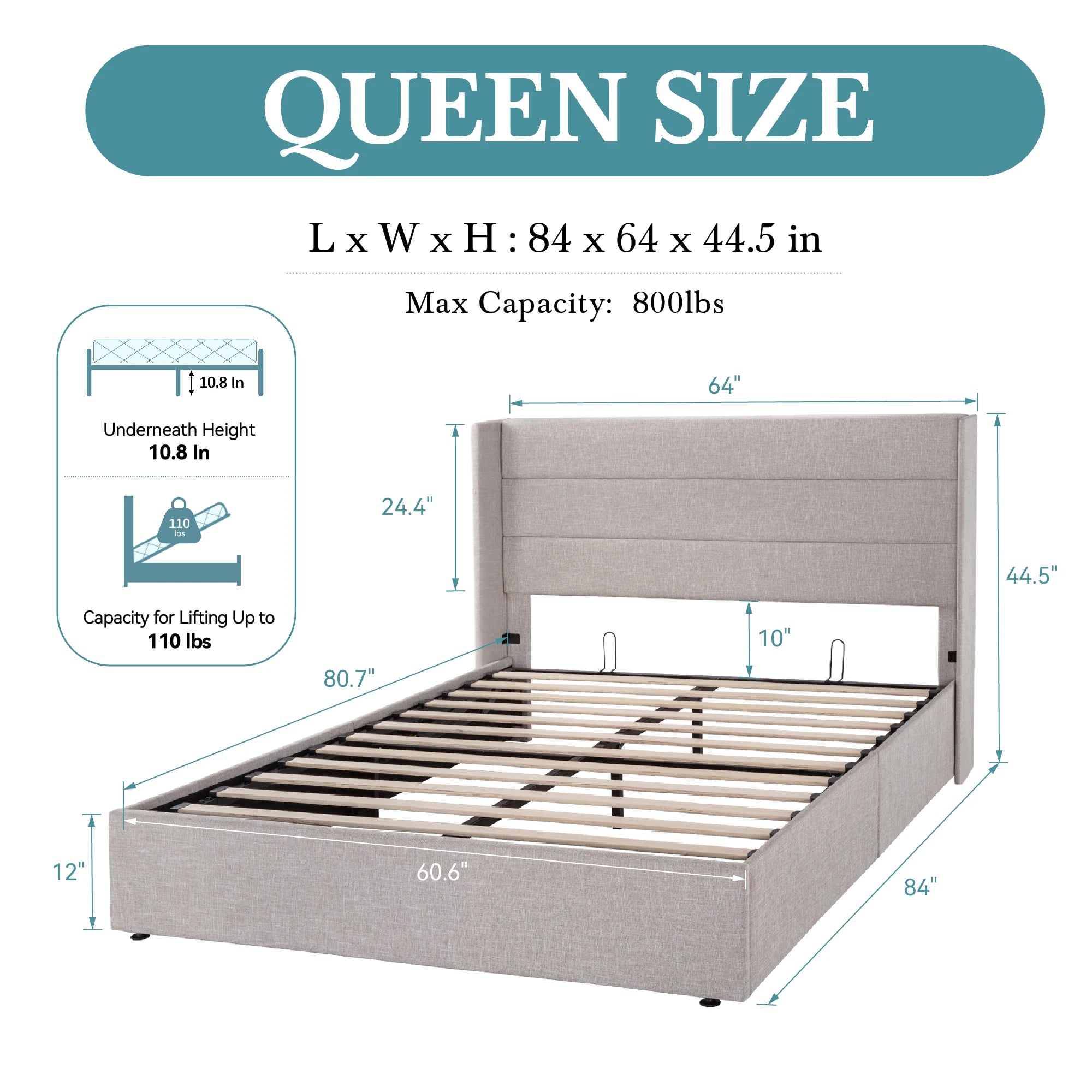 Lift Up Storage Bed