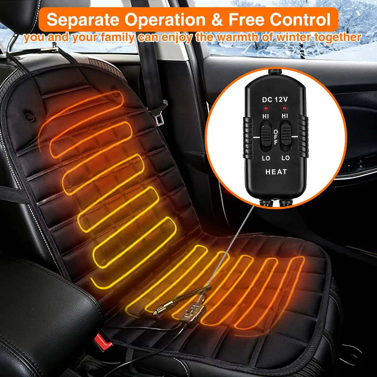 12V Universal Car Heated Seat Cushion