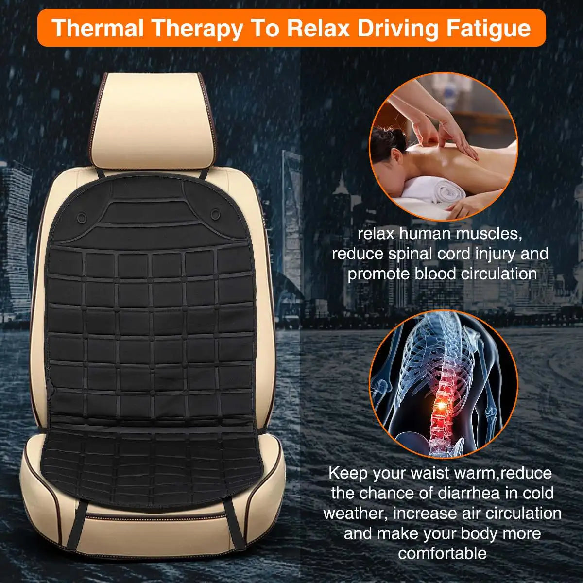 12V Universal Car Heated Seat Cushion