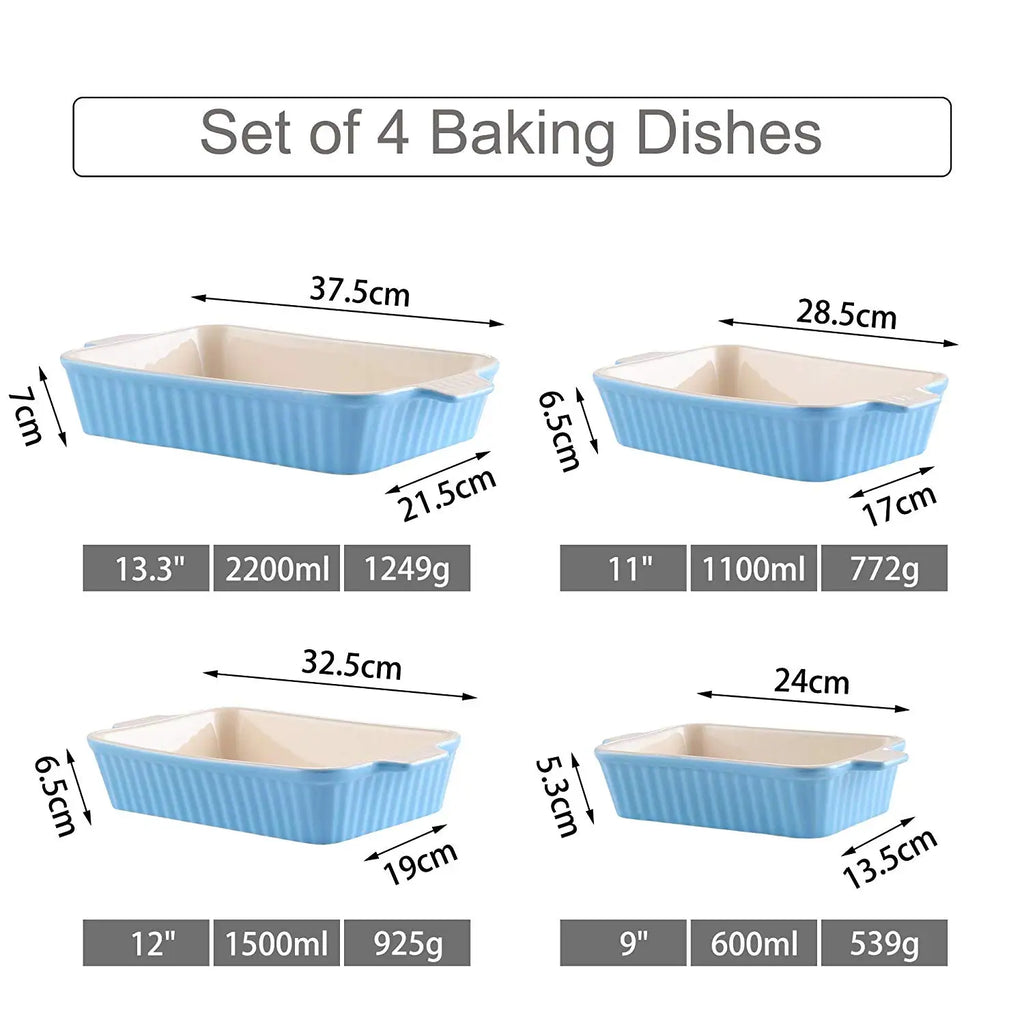 4-Piece Table Baking Dish Set