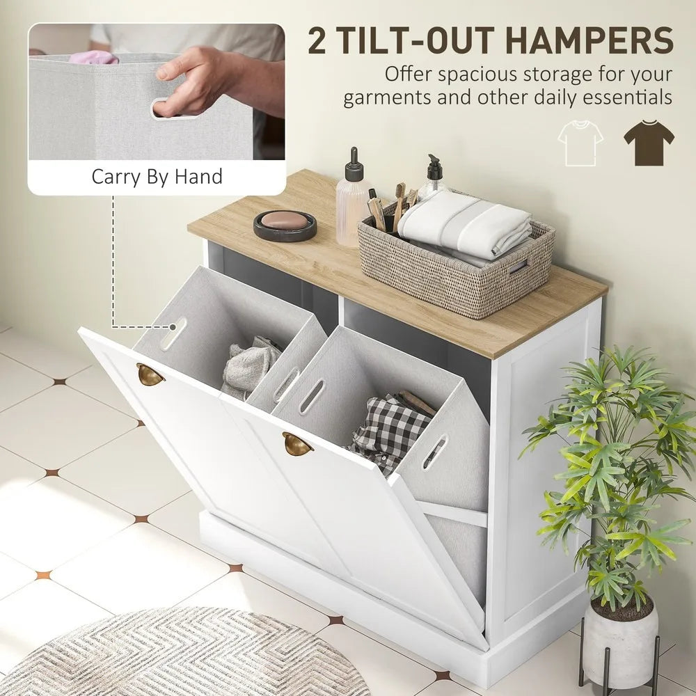 Laundry Hamper Cabinet
