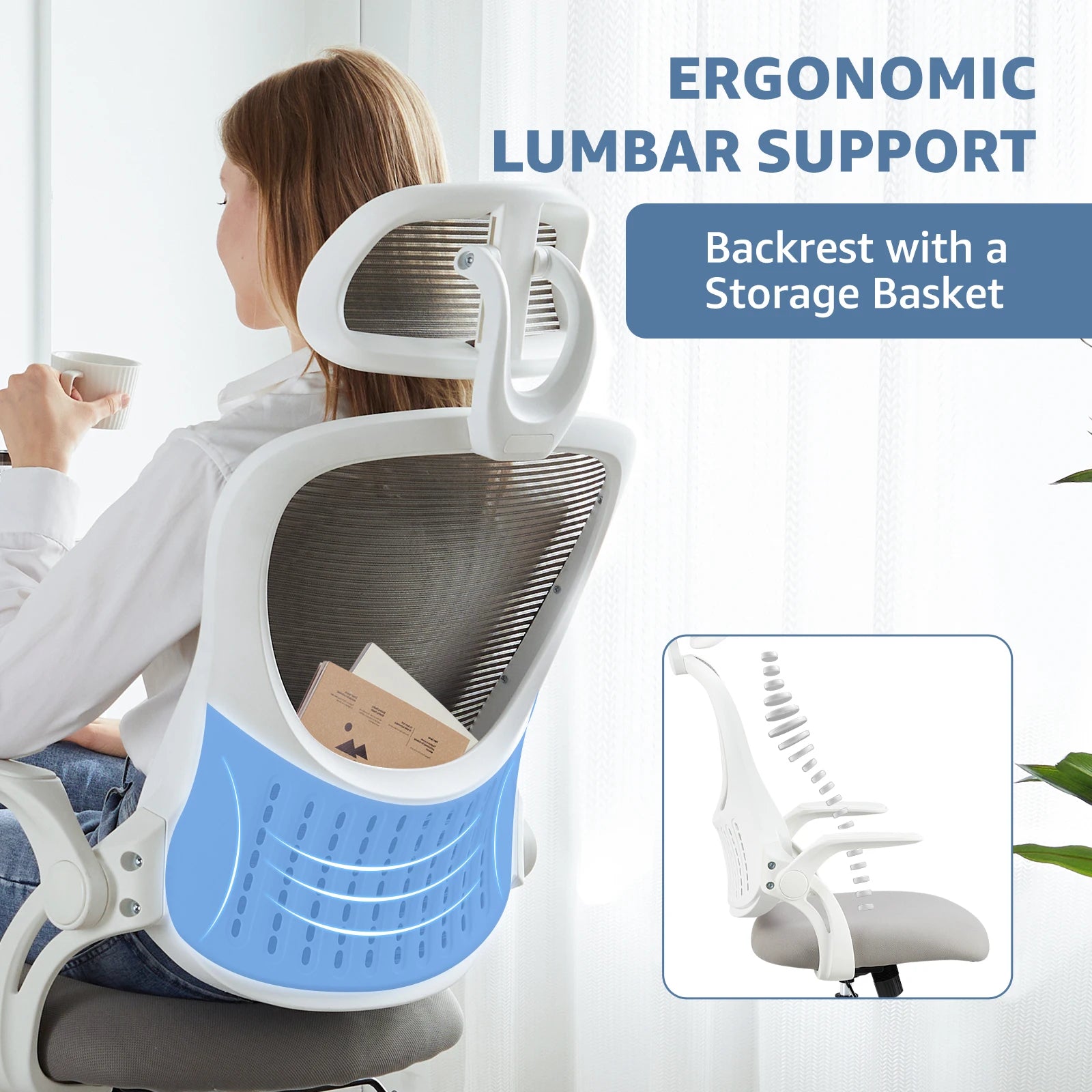 Mesh Ergonomic Office Computer Desk