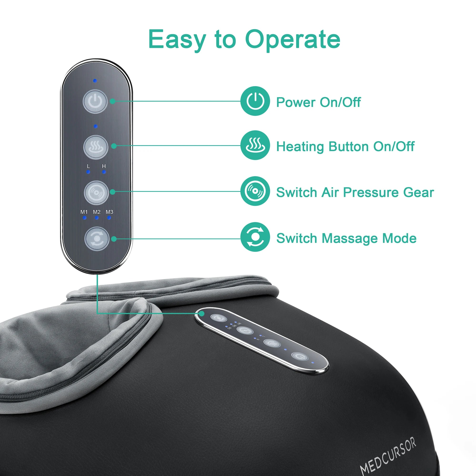 Foot Massager Machine with Heat Roller
