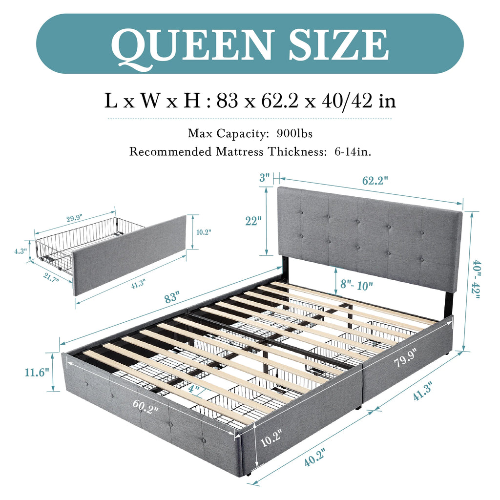 Platform Storage Bed Frame