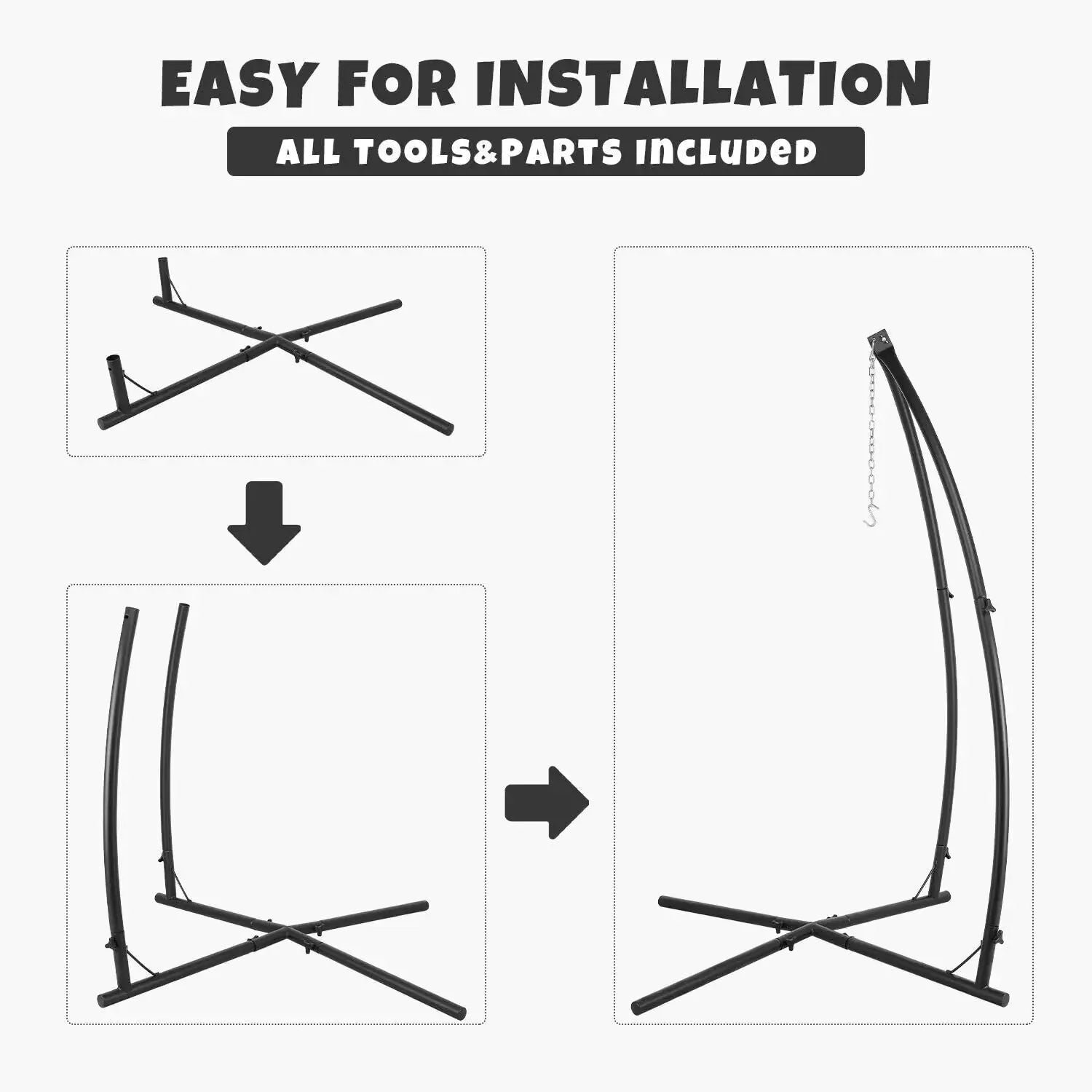 C-Type/ X-Type Hammock Chair Stand