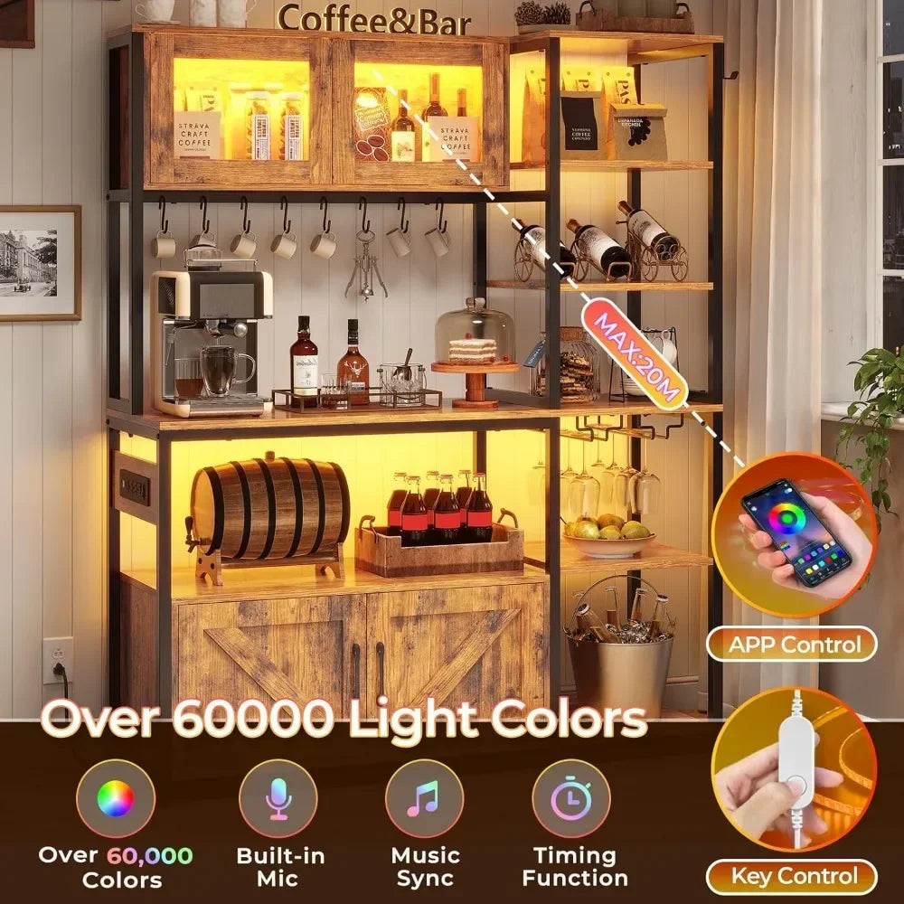 Bakers Rack with Power Outlet