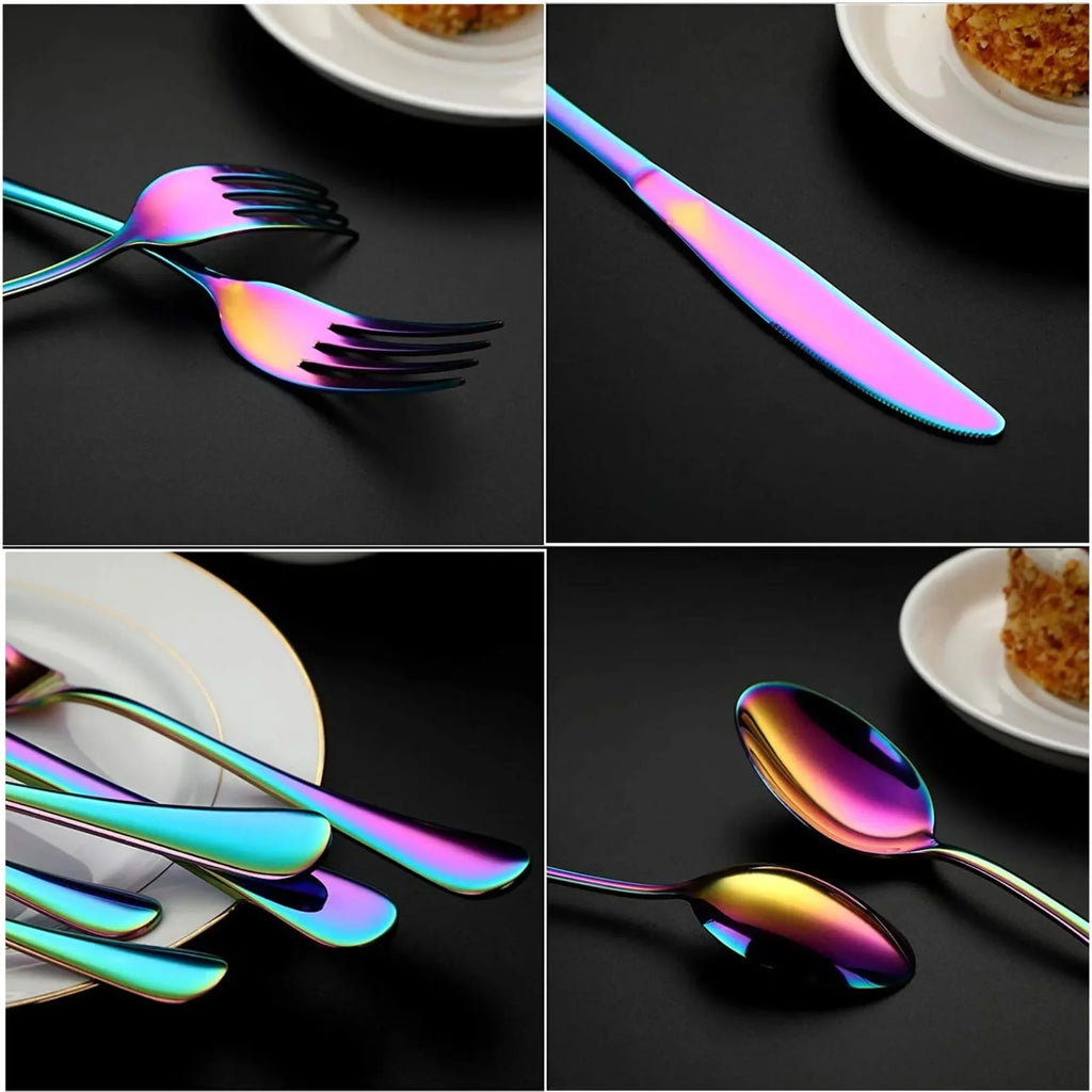 Colorful Silverware Set