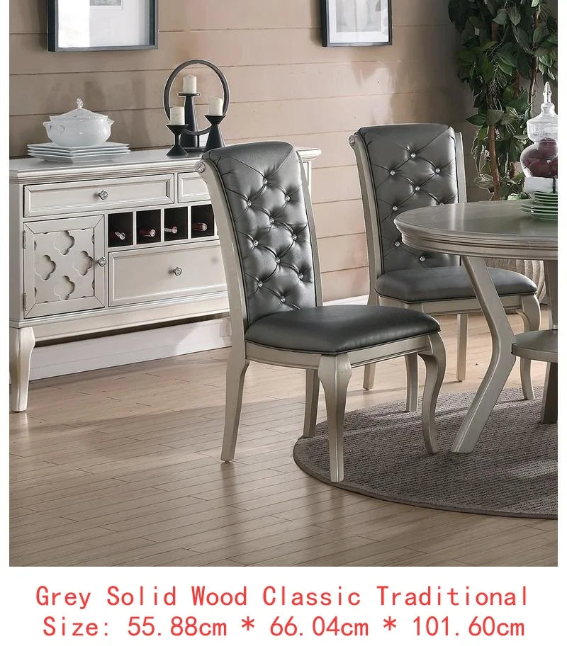 7pc Rect. Glass Dining Table Set