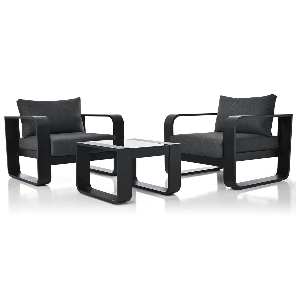 3-pieces Aluminum Frame Patio Furniture