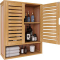 Natural Bamboo  Cabinet Wall Mounted