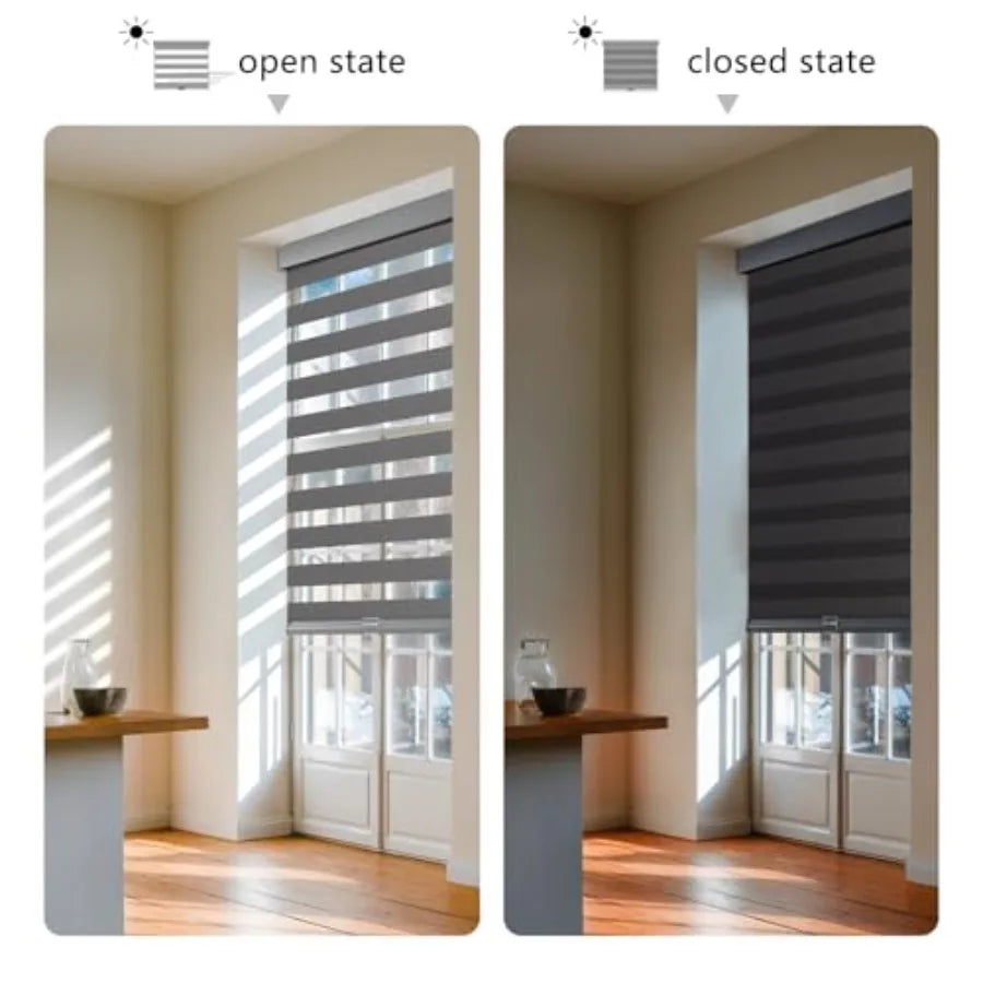 Cordless Zebra Blinds for Windows