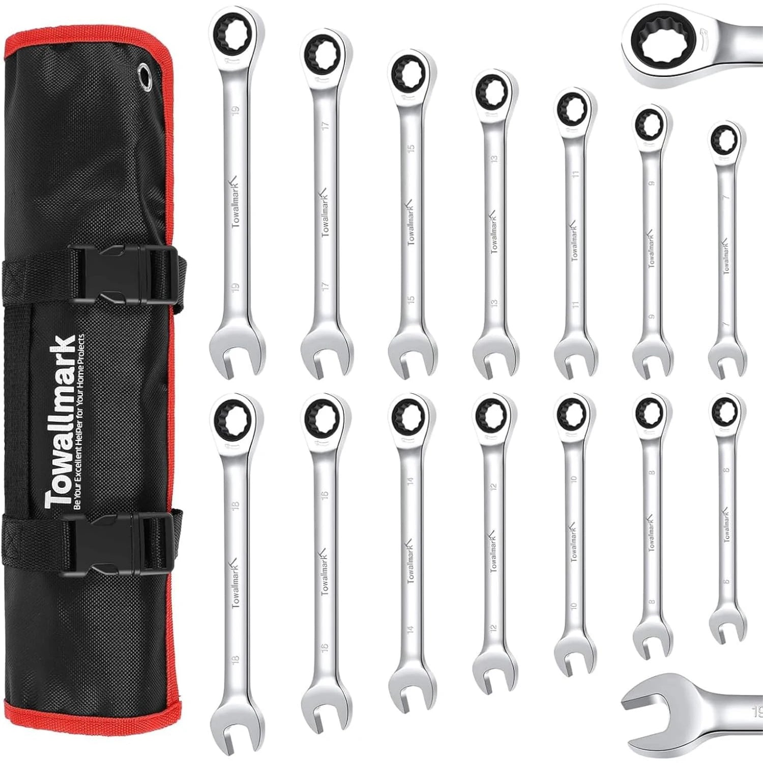 Ratcheting Wrench Set 14pcs, Metric