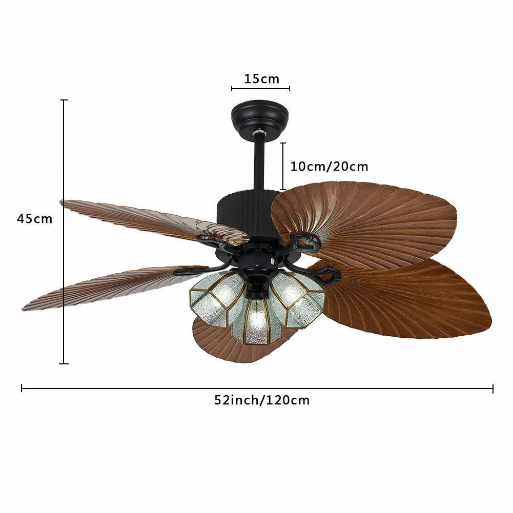 Remote Control Ceiling Fan with LED Light