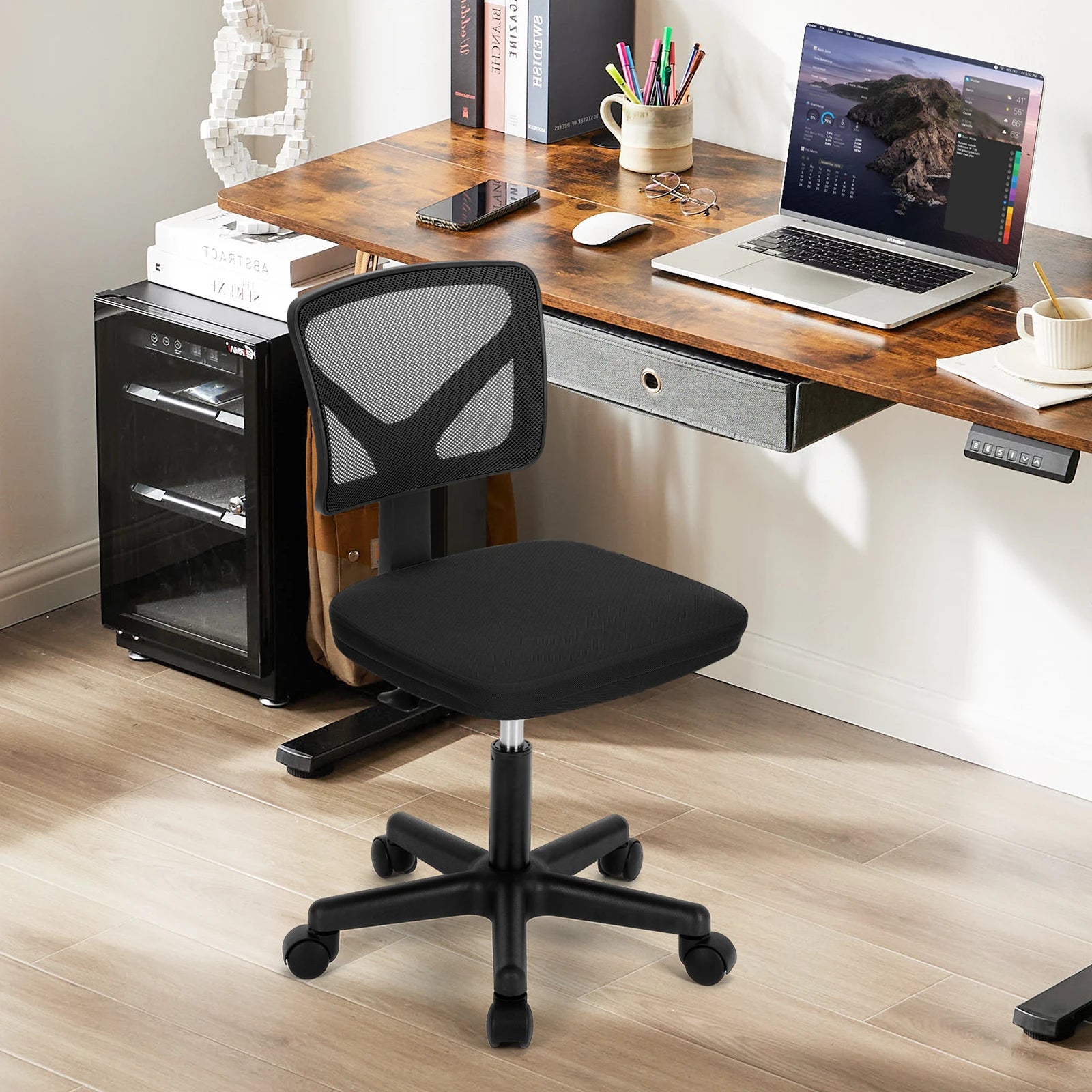 Armless Office Chair