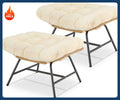 Indoor Outdoor Ottoman Set of 2,