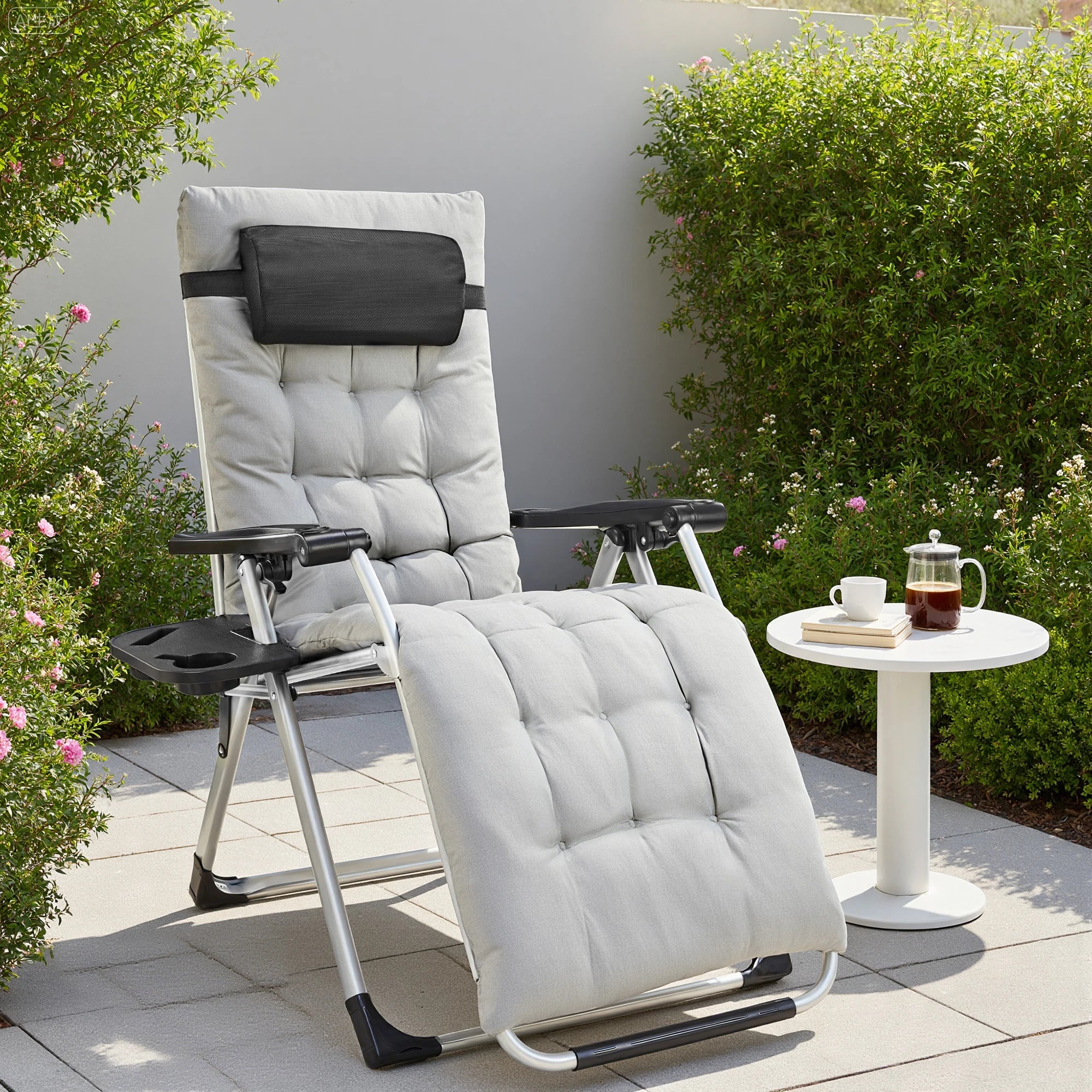 JHK Zero Gravity Set of 2 Portable Recliner Camping Chair
