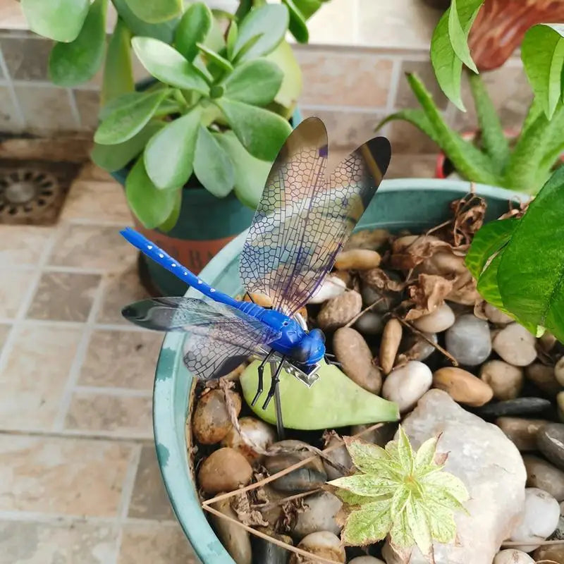 3D Dragonfly Garden Stakes