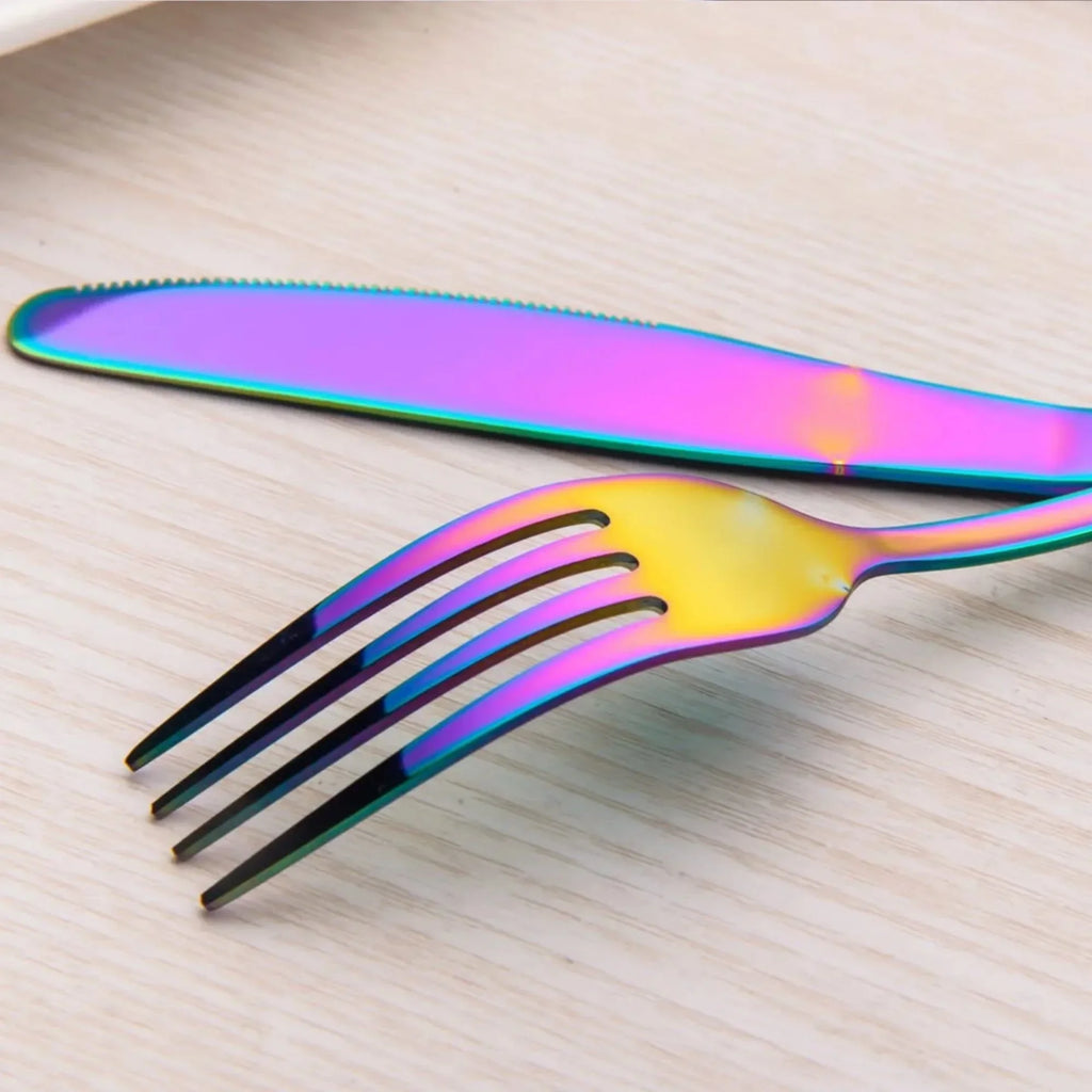 Colorful Silverware Set