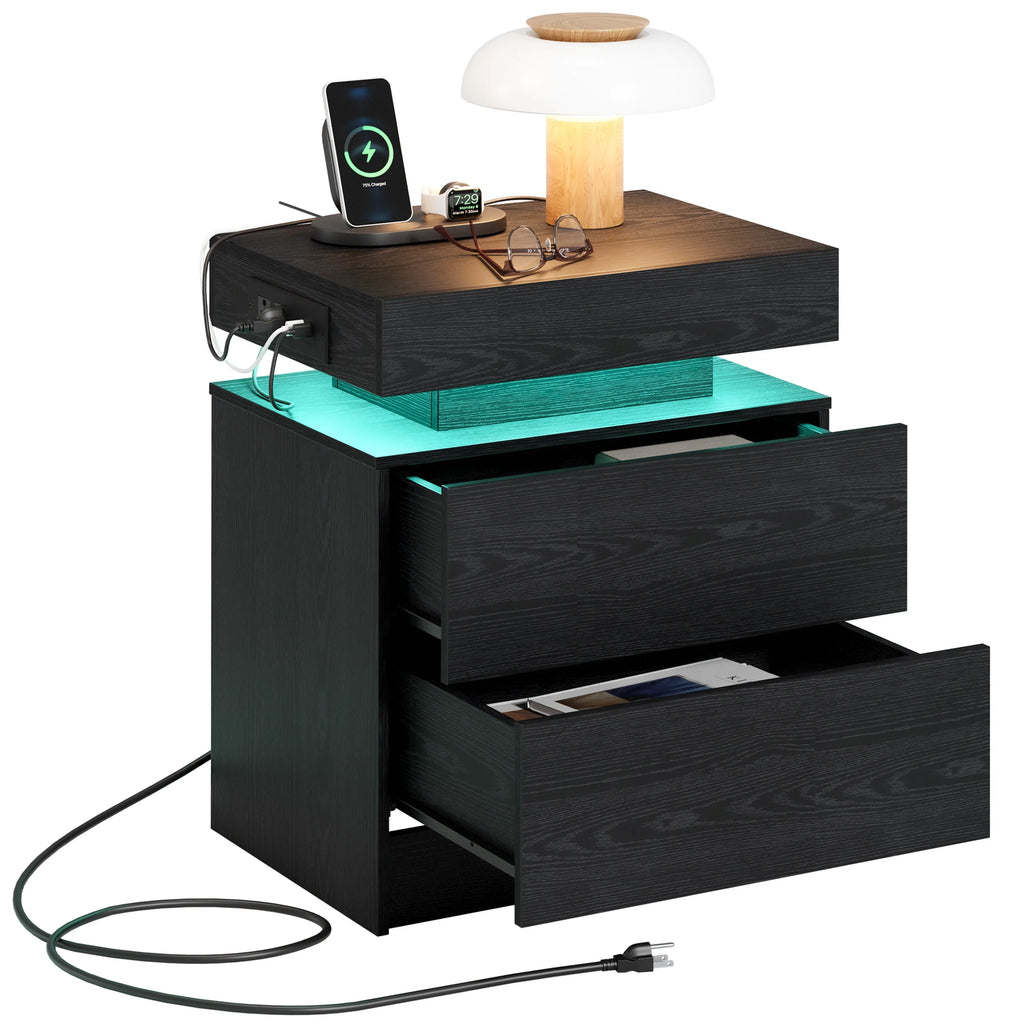 Night Stand with Charging Station