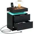 Night Stand with Charging Station