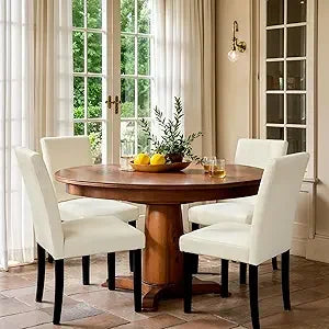 Dining Chairs Set of 4, Faux Leather Dining Room Chairs