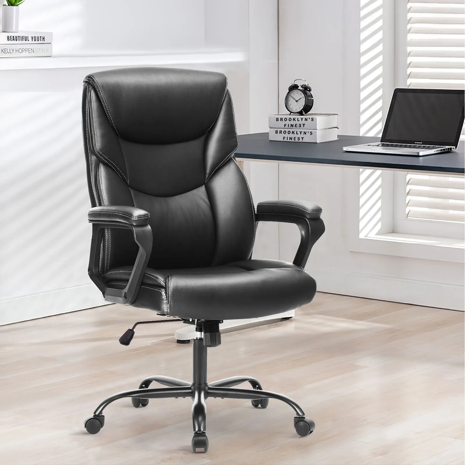 Ergonomic PU Leather Rocking Gaming Chair