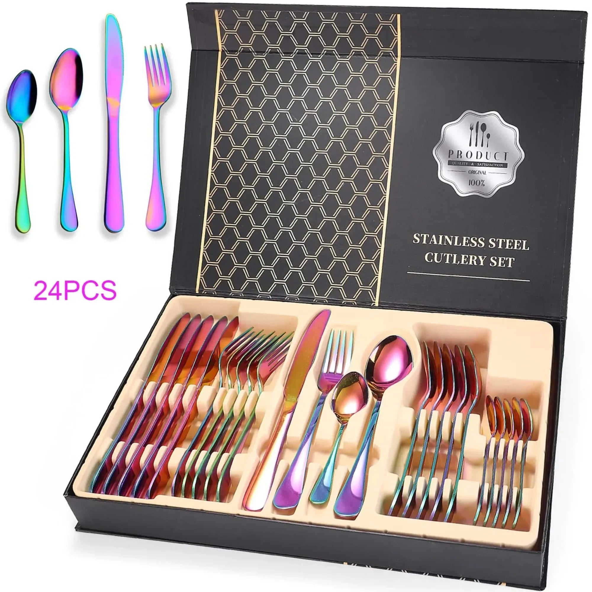 Colorful Silverware Set