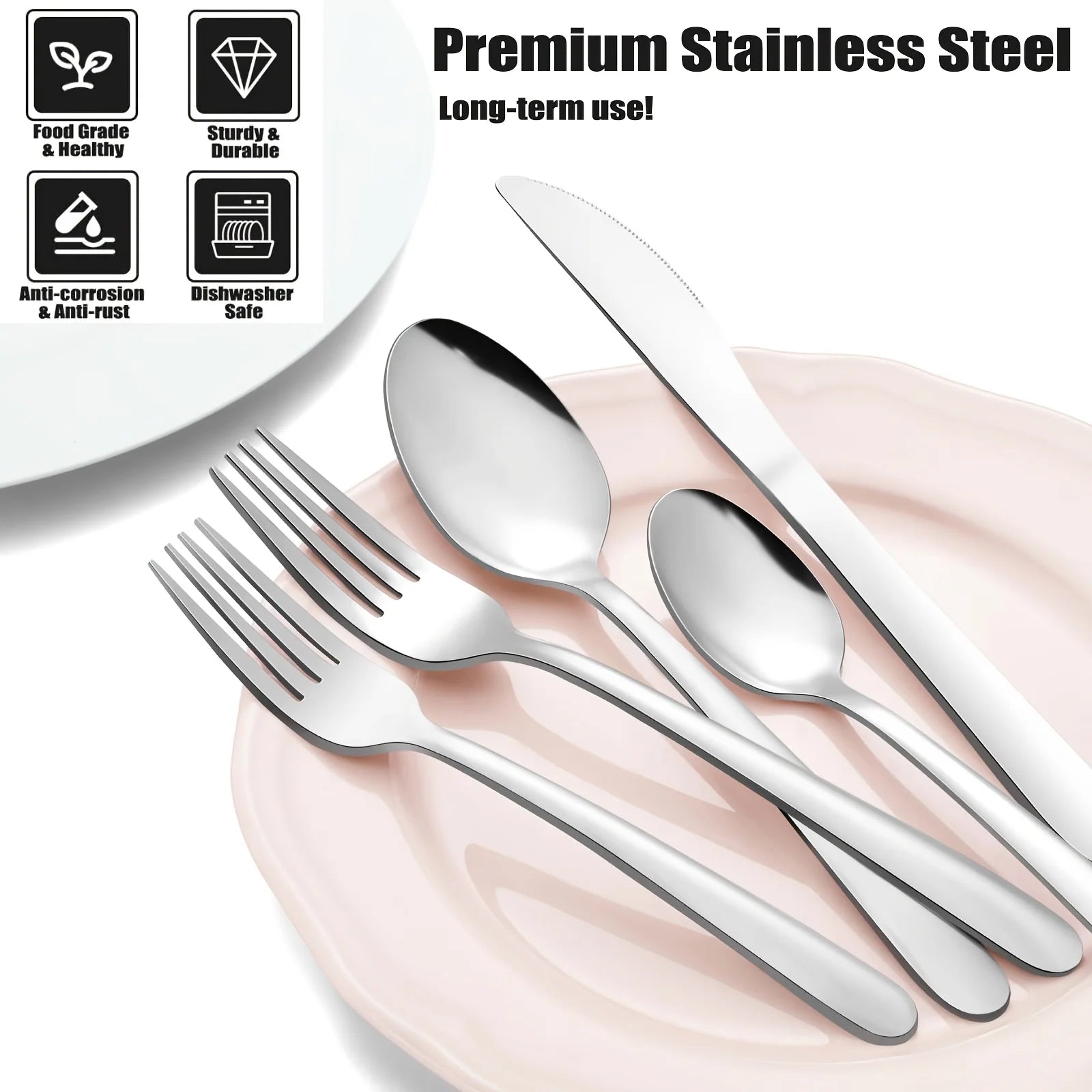 stainless steel silverware