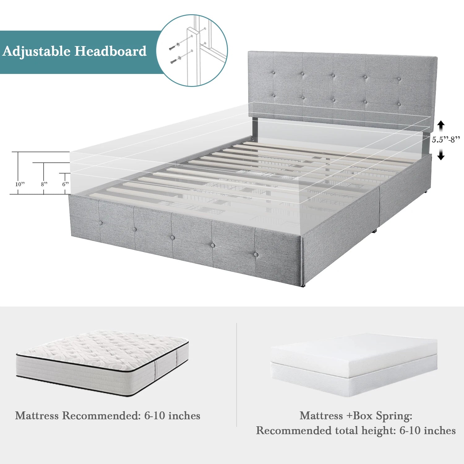 Platform Storage Bed Frame