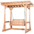 Outdoor Pergola Swing 8x5ft