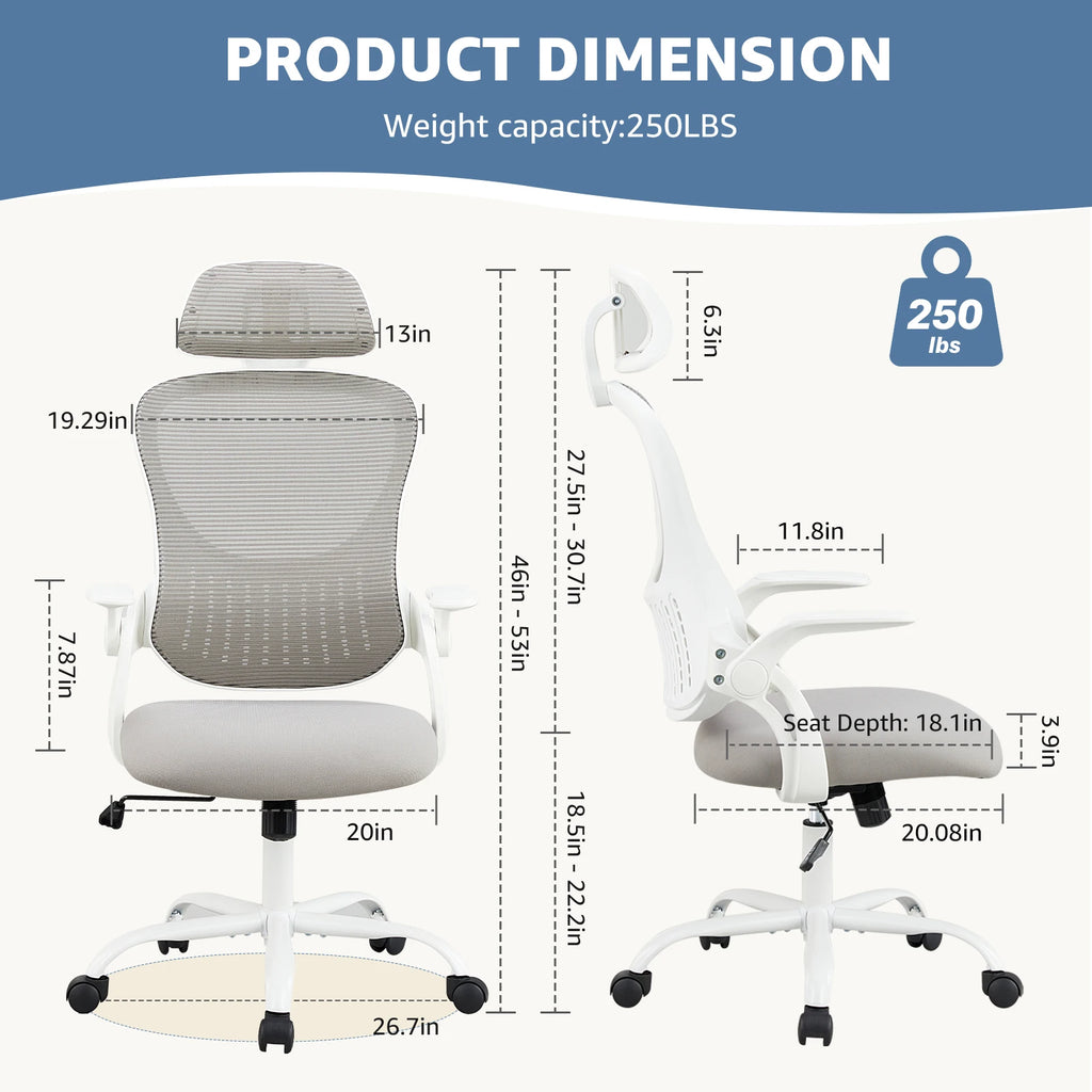 Mesh Ergonomic Office Computer Desk