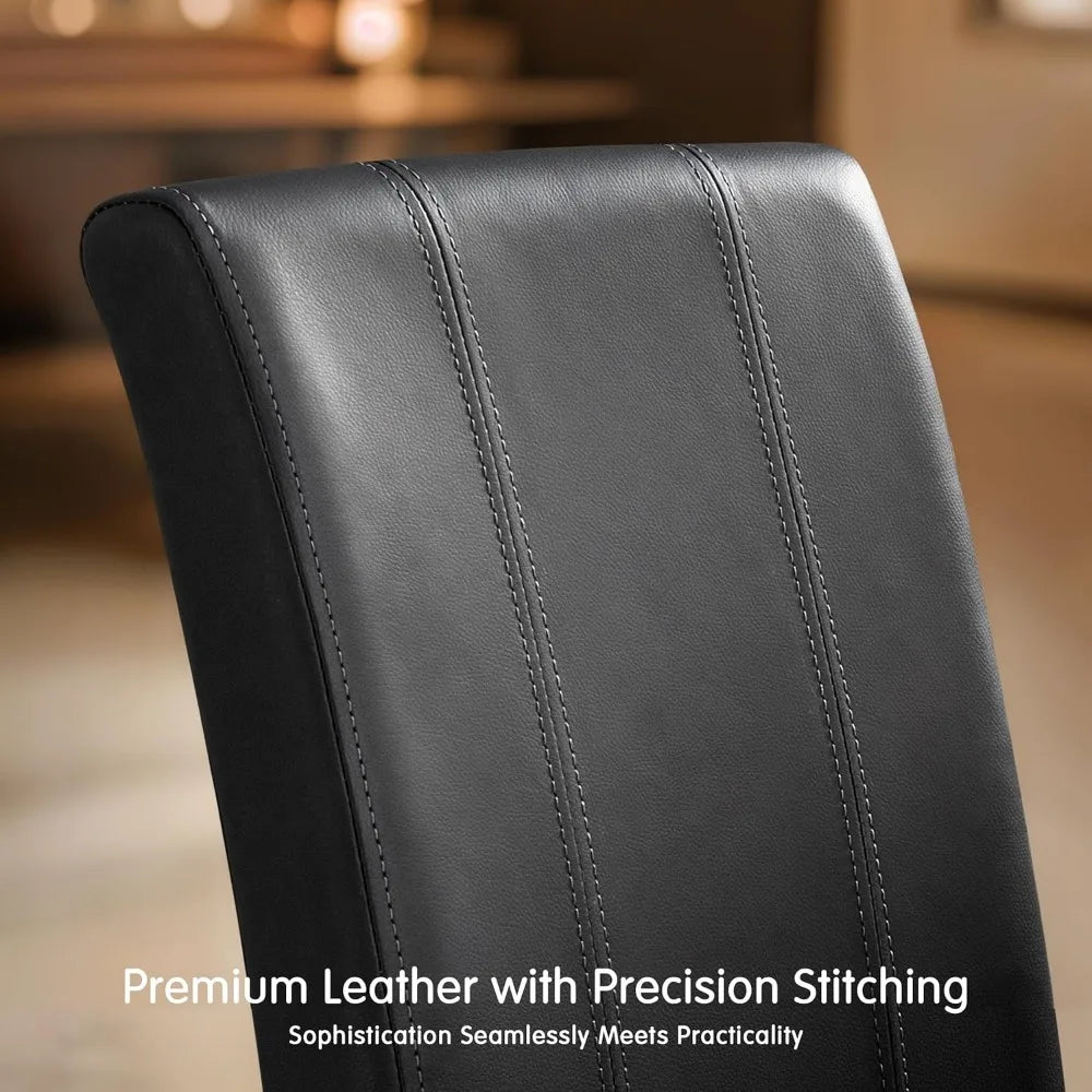 Dining Chairs Set of 4, Faux Leather Dining Room Chairs