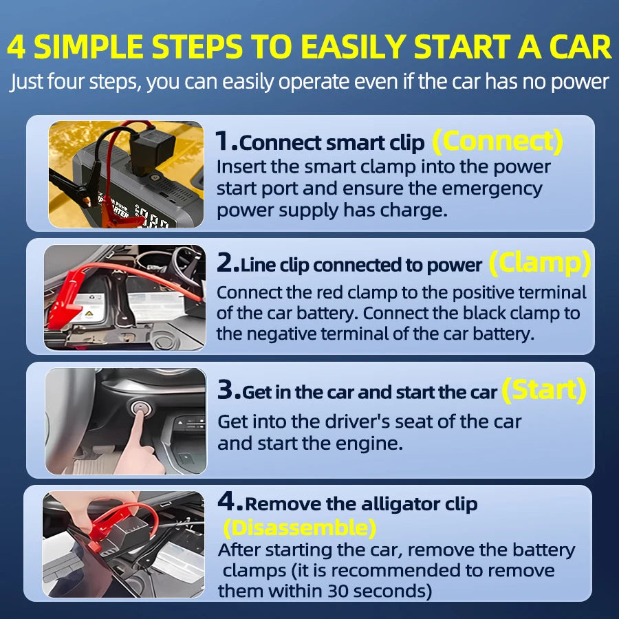 Multi-functional Car Emergency Battery Jumper Starter