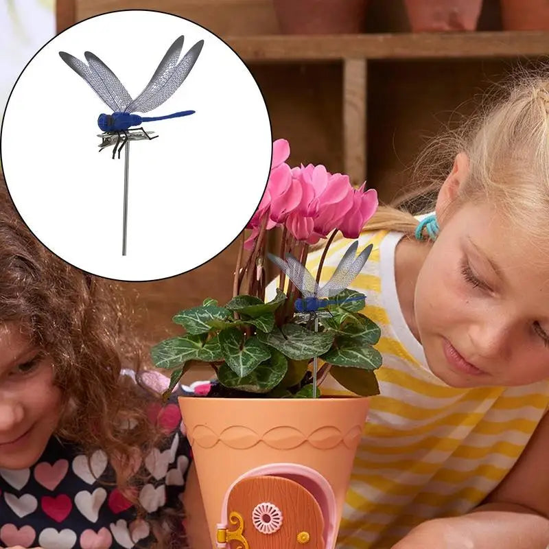 3D Dragonfly Garden Stakes
