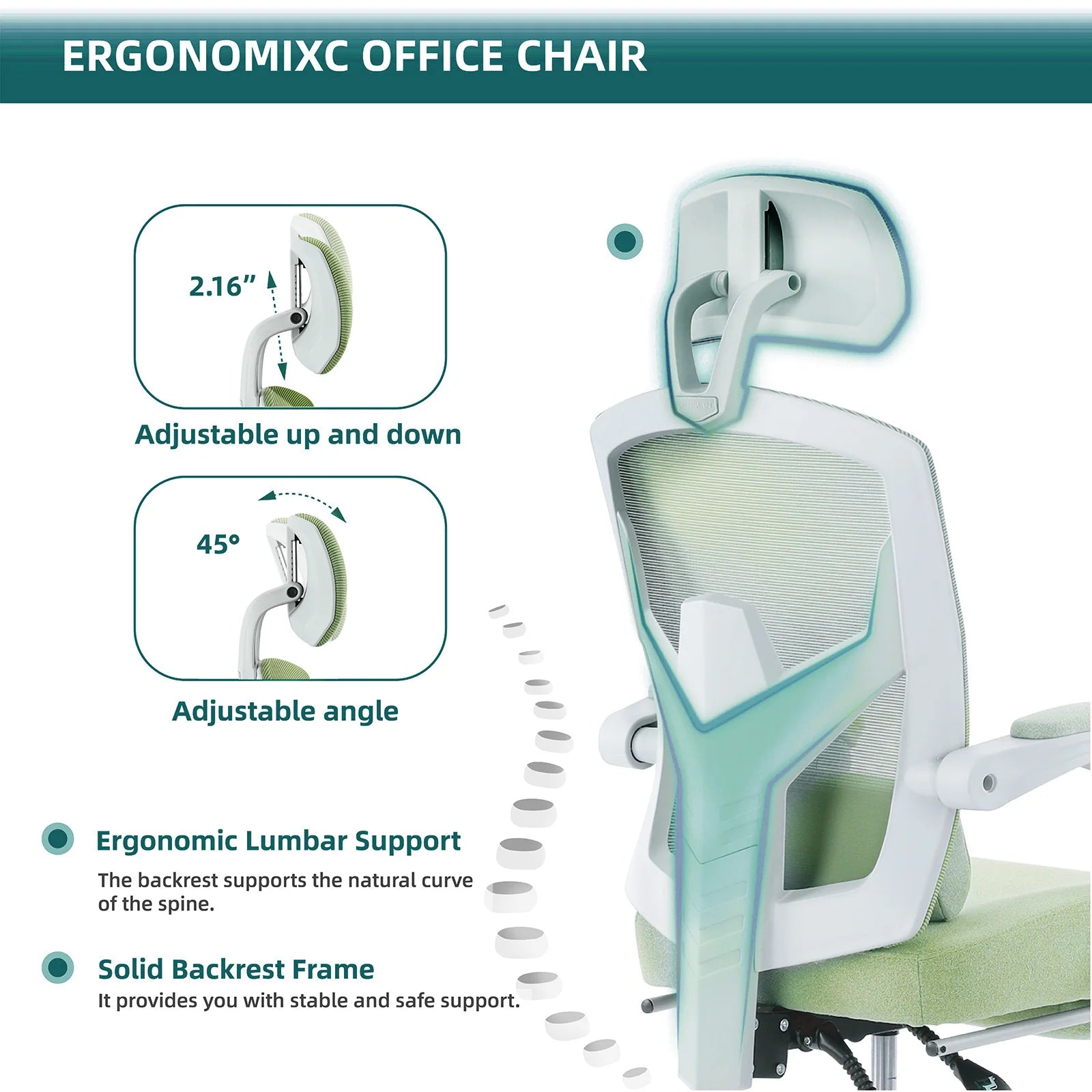 Reclining office chair