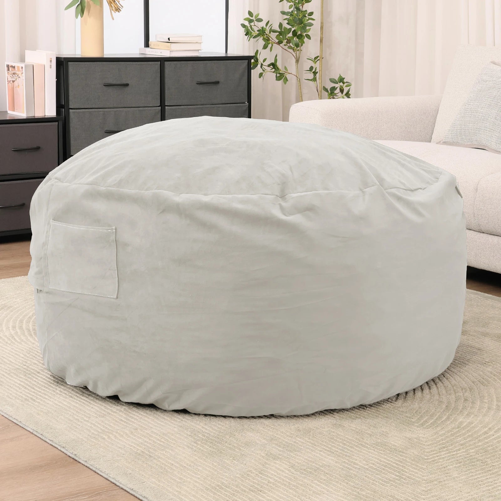 JHK Oversized 3/4FT Bean Bag Chair for Gaming Reading Lazy Sofa.