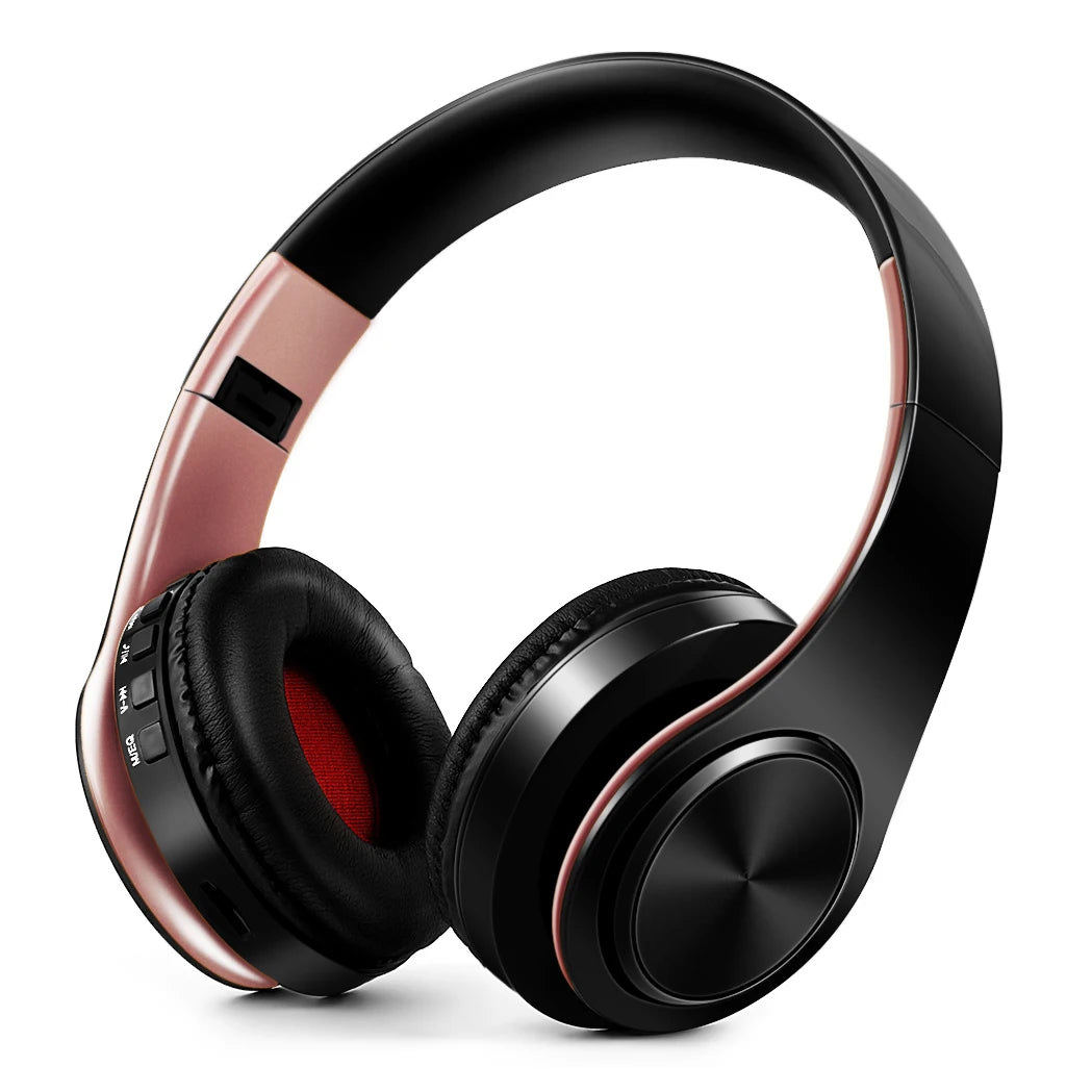 Men Gift Gold Wireless Headphones Bluetooth Earphone