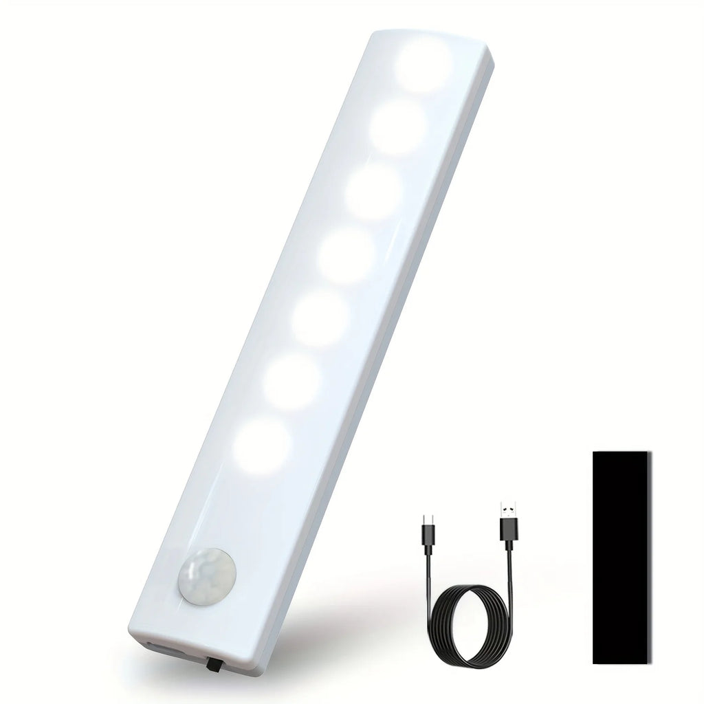 6 Pack Motion Sensor Lights Ultra-Thin USB-C Rechargeable Battery Magnetic