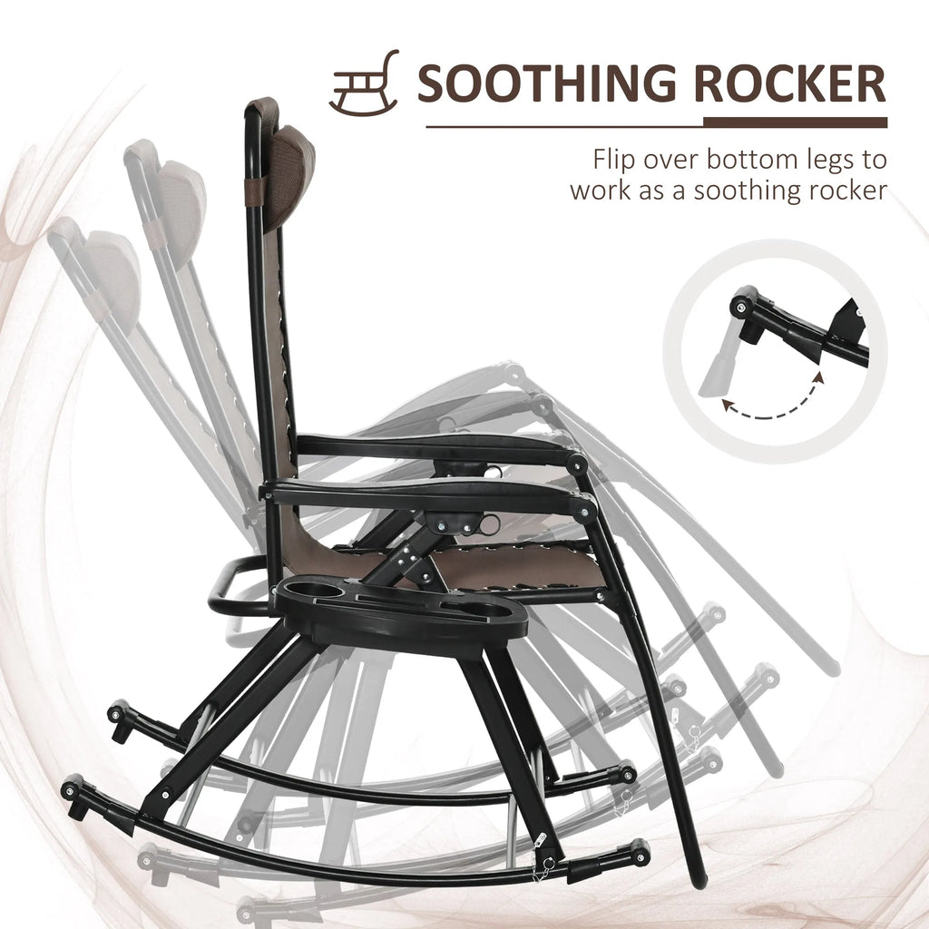 Zero Gravity Reclining Rocking Chair,