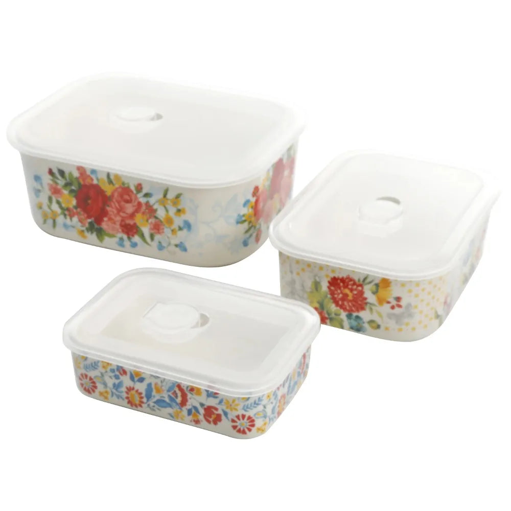 Sweet Rose Nesting Bowl Set, 6 Piece
