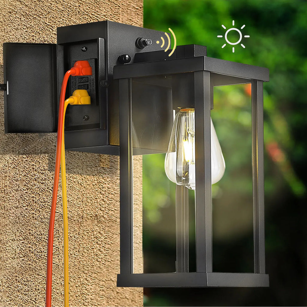Porch Light With GFCI Outlet