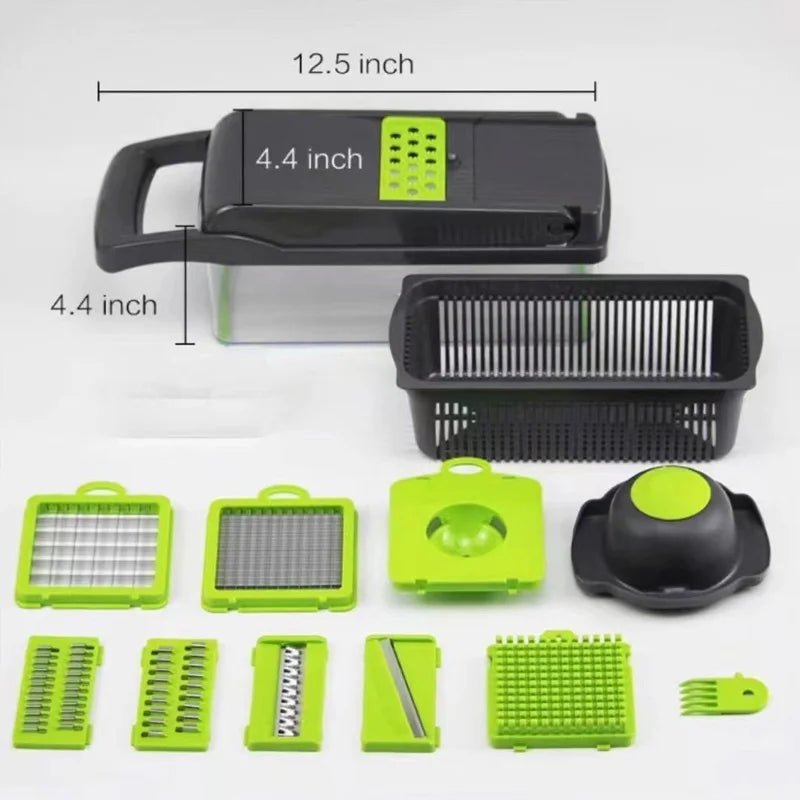 6-in-1 Vegetable Chopper - Kitchen Mandolin Slicer.