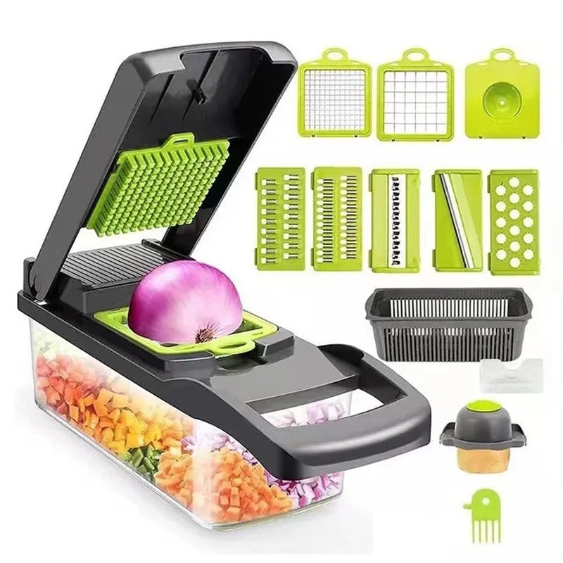 6-in-1 Vegetable Chopper - Kitchen Mandolin Slicer.