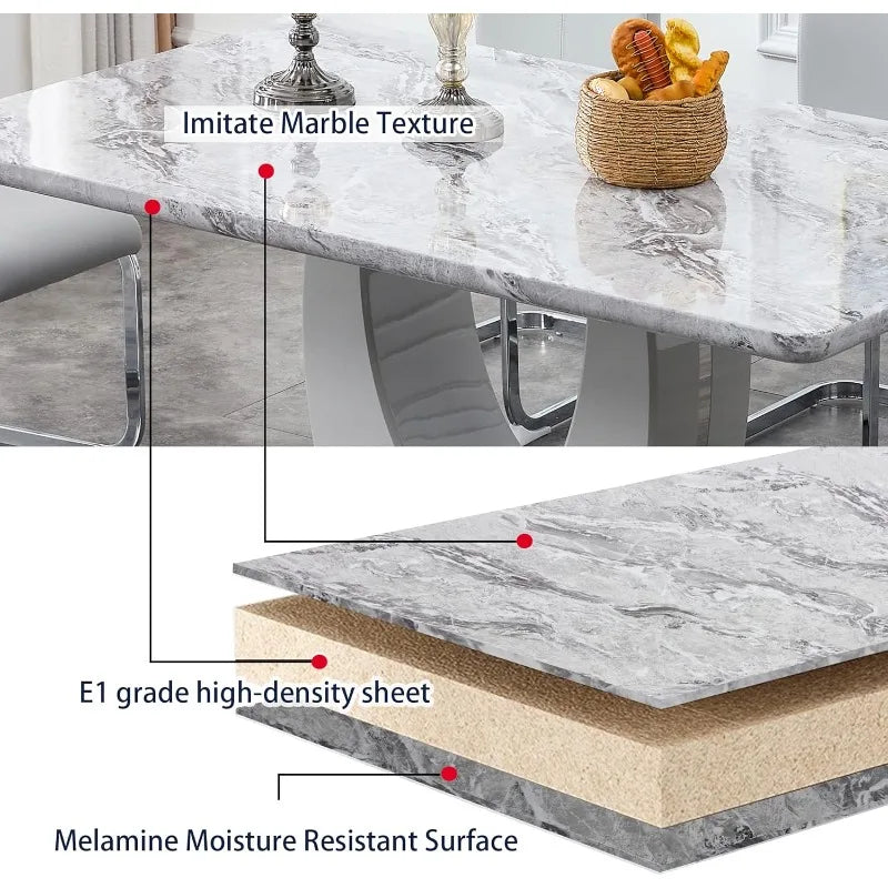 6-Person Dining Table Set