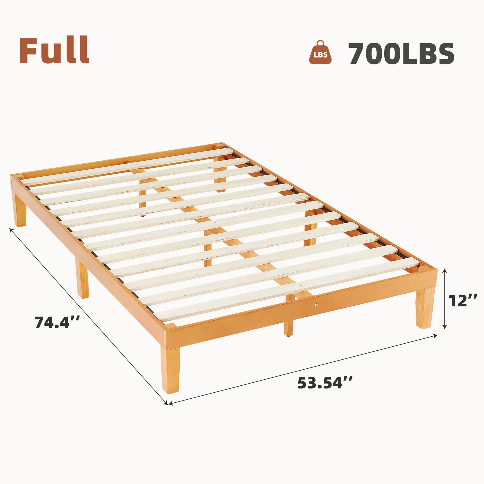 Queen Solid Wood Bed Frame
