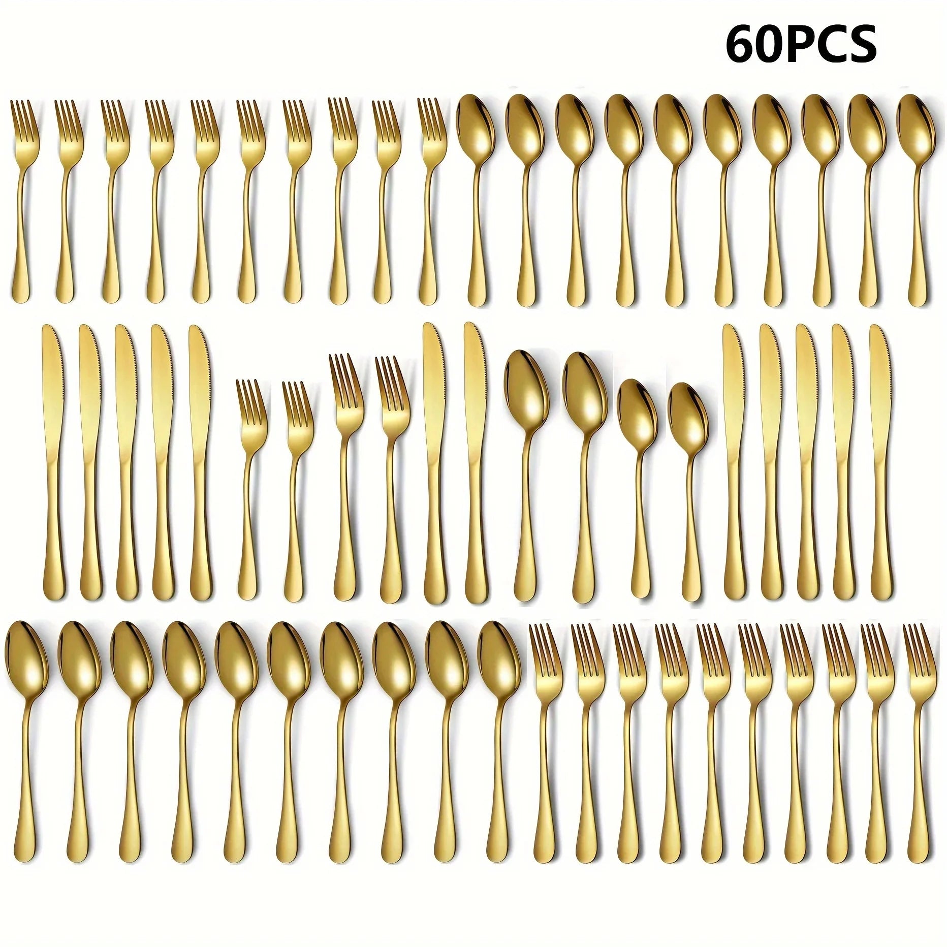 Luxury Golden Flatware Set
