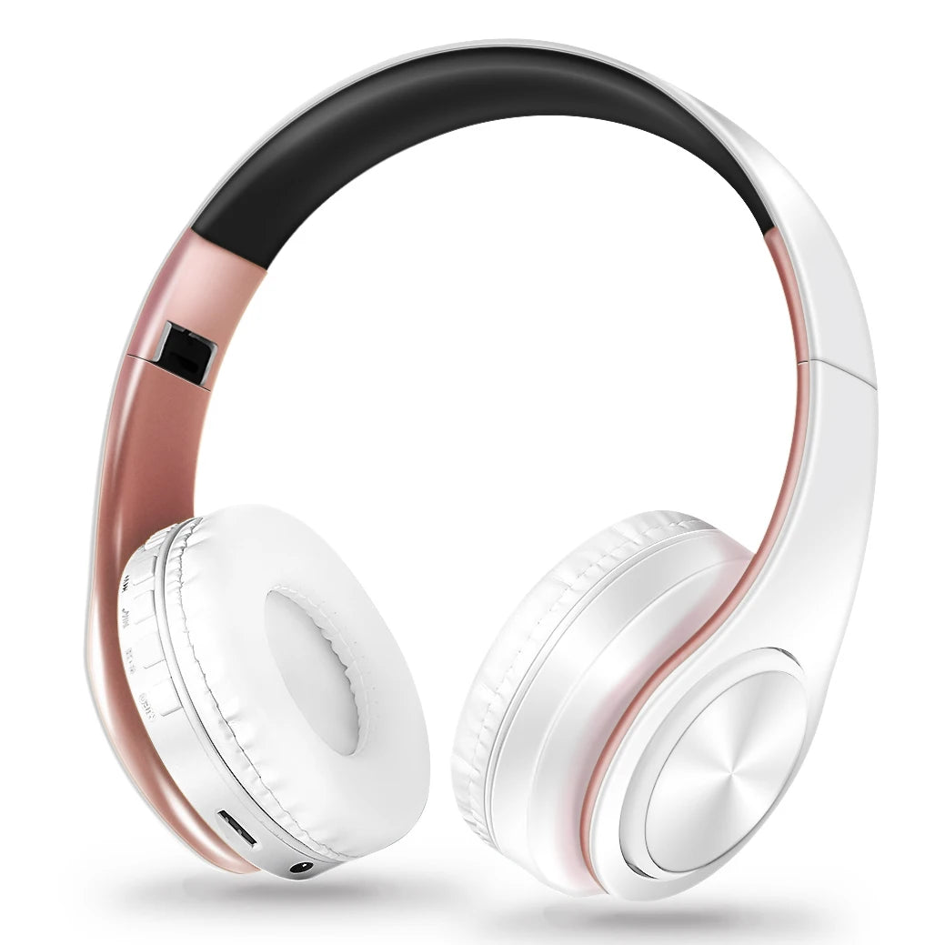 Men Gift Gold Wireless Headphones Bluetooth Earphone