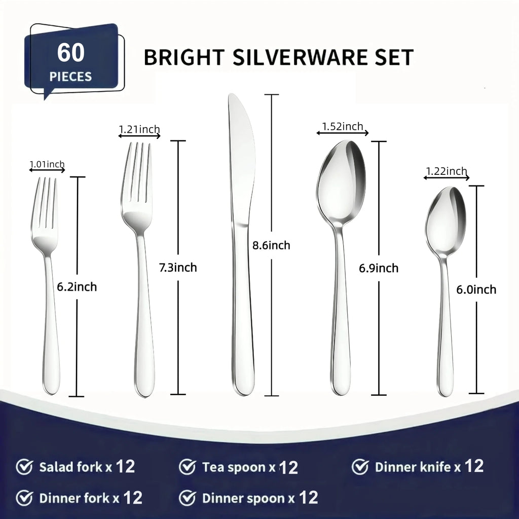 stainless steel silverware
